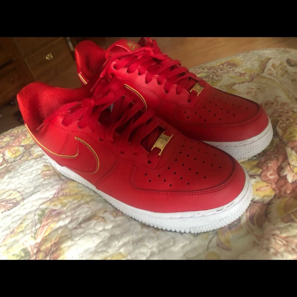Red Nike Airforces